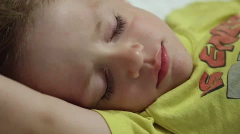 The little boy sleeps Stock Footage 52427744