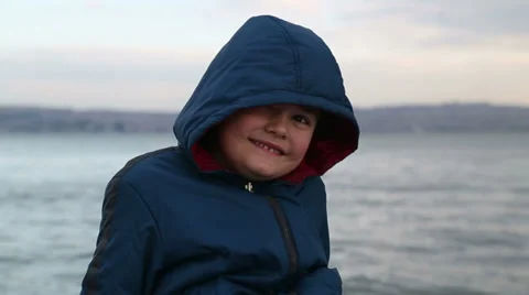 Little boy smiling to a camera 2 Stock Footage 36017776