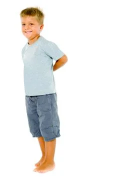 Little boy standing Stock Photos