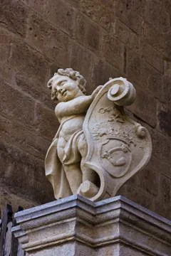 Little boy statue Stock Photos