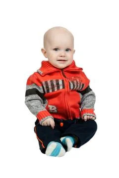 Little boy in the studio Stock Photos