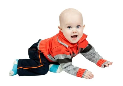 Little boy in the studio Stock Photos
