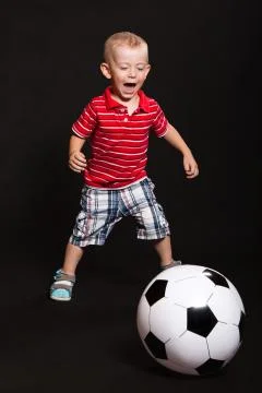 Little boy in the studio Stock Photos