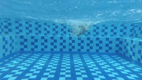 A little boy swimming in the pool 스톡 동영상 119432053