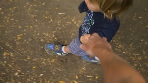 Little Boy Walking Stock Footage 106463759