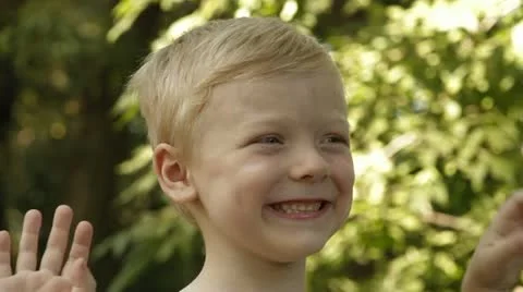 Little boy waving  Video stock 11698864