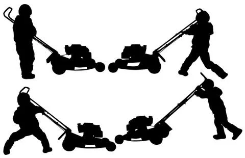 Little boy working Stock Illustration