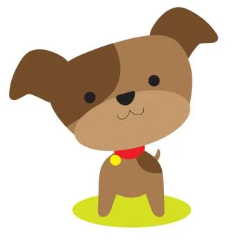 Little Brown Pup Stock Illustration