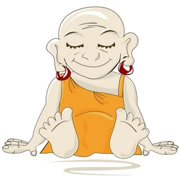 Little buddha Stock Illustration