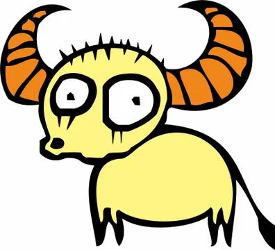 Little buffalo Stock Illustration