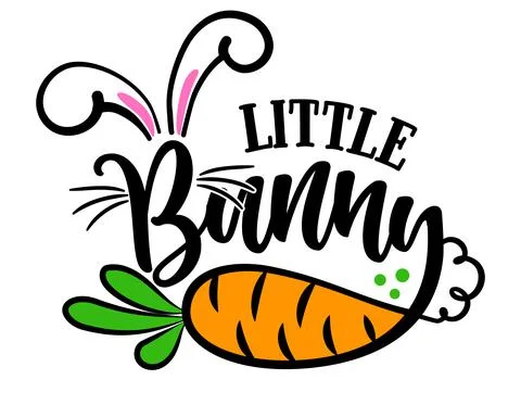 Little Bunny - Cute Easter bunny design Stock Illustration