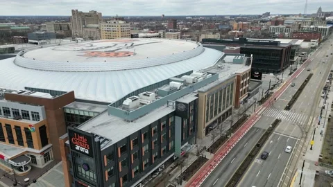 Little Caesars Arena In Detroit, Michiga... | Stock Video | Pond5