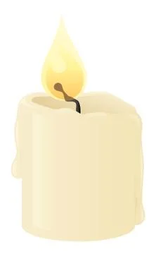 Little candle Illustrazione stock
