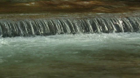Little cascade perspective view Stock Footage 394326