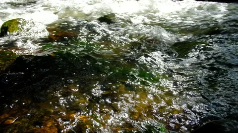Little cascade at the river aist Vidéo 129211144