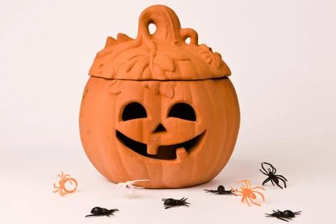 Little ceramic pumpkin Stock Photos