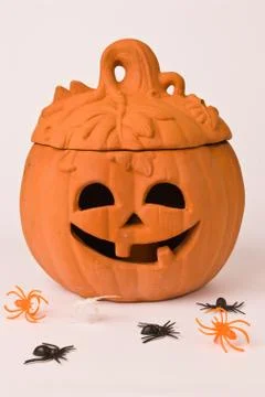 Little ceramic pumpkin Stock Photos