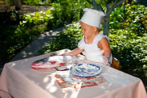 Little chef 库存照片