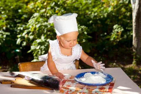 Little chef 库存照片