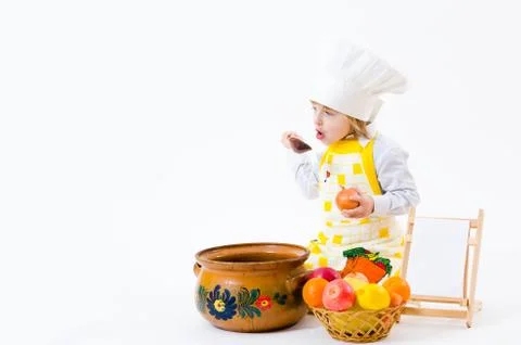 Little chef Foto stock
