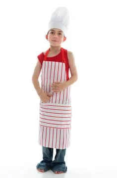 Little chef thinking Stock Photos