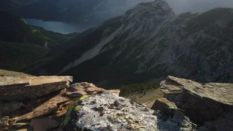 Little Chipmunk on Top of Vimy Peak, Waterton National Park of Canada Stock Footage 146650407