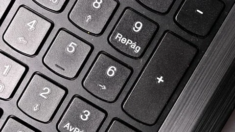 A little close-up tour of a computer keyboard Stock Footage 220650391