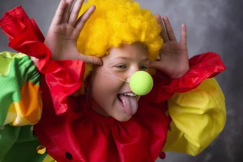 Little clown laugh Stock Photos
