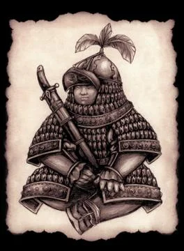 Little commander Stock Illustration