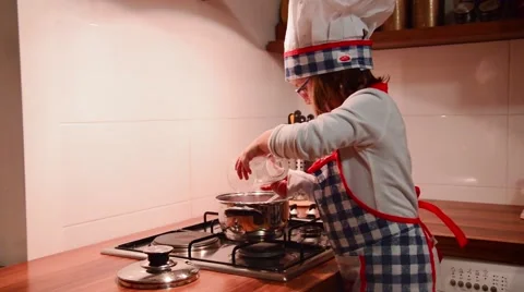 Little cook Stock Footage 44191976
