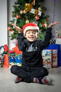Little cool boy Stock Photos