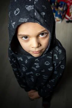 Little cool boy Stock Photos