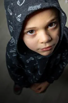 Little cool boy Stock Photos