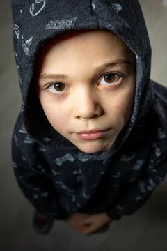 Little cool boy Stock Photos