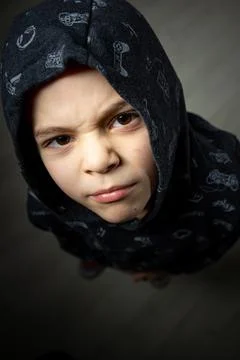 Little cool boy Stock Photos