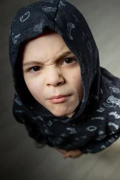 Little cool boy Stock Photos