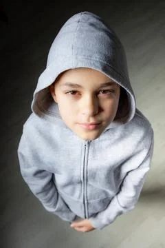 Little cool boy Stock Photos