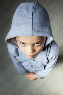 Little cool boy Stock Photos