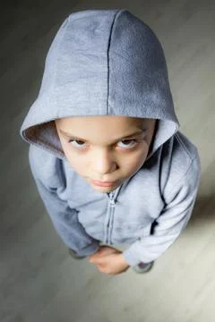 Little cool boy Stock Photos