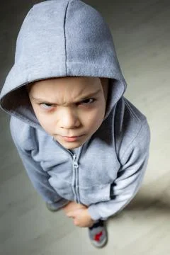 Little cool boy Stock Photos