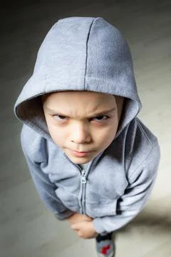 Little cool boy Stock Photos