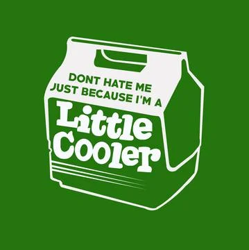 LITTLE COOLER PLEASE DON'T HATE ME! Stock-Illustration