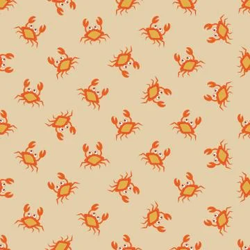 Little crab pattern Stock Illustration