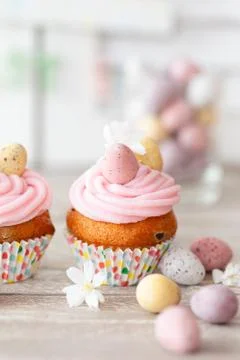 Little cupcakes for easter Foto stock