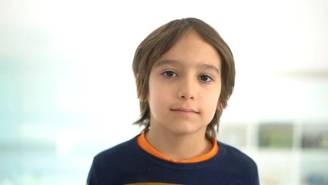 Little cute boy portrait Stock Footage 105237958