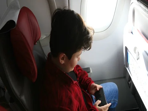 Little cute child using smartphone Video stock 74214512