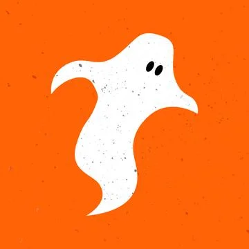 Little cute ghost. Cute ghost celebrate Halloween. Cute Ghost Vector Stock Illustration