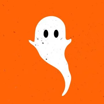 Little cute ghost. Cute ghost celebrate Halloween. Cute Ghost Vector Illustrazione stock