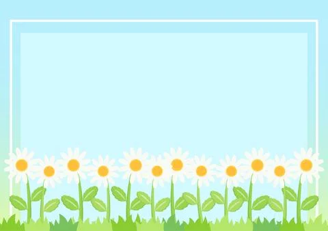 Little daisy frame 2 Stock Illustration