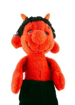 Little devil - hand puppet Stock Photos